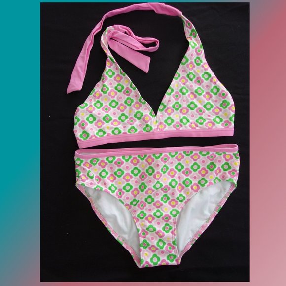 Circo Other - GIRLS PINK, FLORAL PRINT BIKINI SWIMSUIT